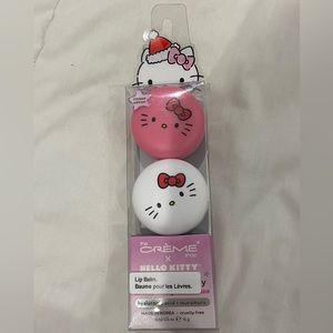 limited edition HELLO KITTY x THE CRÈME SHOP lip balm duo